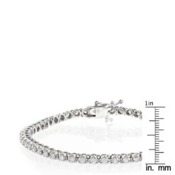 14K White Gold Women's Round Diamond Tennis Bracelet 1.80ct 13 14K White Gold Women's Round Diamond Tennis Bracelet 1.80ct -Invicta Jewelry Store 14k gold womens round diamond tennis bracelet 180ct p 5825 rulerwh