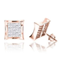 14K White Gold Invisible Set Princess Cut Diamond Stud Earrings For Men And Women 1.25ct Kite Shape 10 14K White Gold Invisible Set Princess Cut Diamond Stud Earrings For Men And Women 1.25ct Kite Shape -Invicta Jewelry Store 14k invisible set princess cut diamond earrings 125ct p 97 ro 1