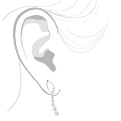 Journey Diamond Earrings For Women 14K White Gold 1.1ct 11 Journey Diamond Earrings For Women 14K White Gold 1.1ct -Invicta Jewelry Store 14k journey diamond earrings 132ct p 22554 bodwh