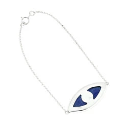 14K Yellow Gold Large Blue Evil Eye Diamond Bracelet 0.22ct 11 14K Yellow Gold Large Blue Evil Eye Diamond Bracelet 0.22ct -Invicta Jewelry Store 14k large blue evil eye diamond bracelet 022ct p 35843 backwh