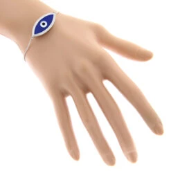 14K Yellow Gold Large Blue Evil Eye Diamond Bracelet 0.22ct 12 14K Yellow Gold Large Blue Evil Eye Diamond Bracelet 0.22ct -Invicta Jewelry Store 14k large blue evil eye diamond bracelet 022ct p 35843 bodwh