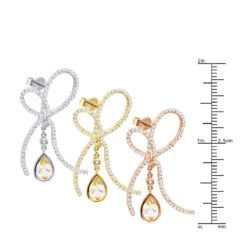 14K White Gold Lemon Quartz Diamond Bow Earrings 1.23ct 11 14K White Gold Lemon Quartz Diamond Bow Earrings 1.23ct -Invicta Jewelry Store 14k lemon quartz diamond bow earrings 123ct p 22346 ruler white