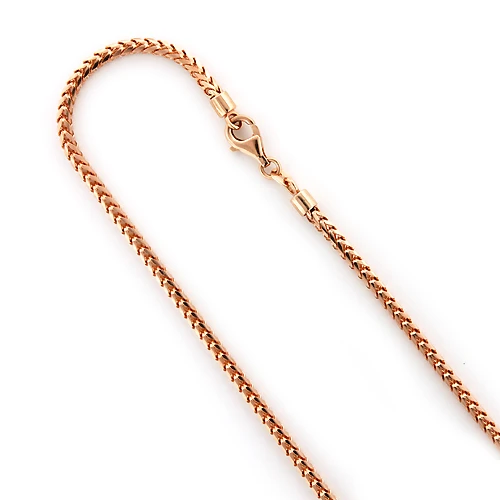 14K Rose Gold Franco Chain 2mm 24-30in 3 14K Rose Gold Franco Chain 2mm 24-30in