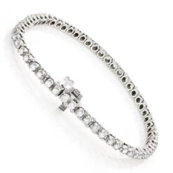 14K White Gold Round Diamond Tennis Bracelet For Women 1 3/4ct G/VS 10 14K White Gold Round Diamond Tennis Bracelet For Women 1 3/4ct G/VS -Invicta Jewelry Store 14k round diamond tennis bracelet 171ct p 22479back