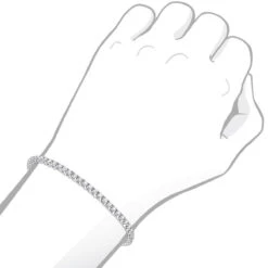 14K White Gold Round Diamond Tennis Bracelet For Women 3.55ct With 4 Prong Setting 20 14K White Gold Round Diamond Tennis Bracelet For Women 3.55ct With 4 Prong Setting -Invicta Jewelry Store 14k round diamond tennis bracelet 355ct p 22423 bodwh