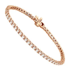 14K White Gold Round Diamond Tennis Bracelet For Women 3.55ct With 4 Prong Setting 16 14K White Gold Round Diamond Tennis Bracelet For Women 3.55ct With 4 Prong Setting -Invicta Jewelry Store 14k round diamond tennis bracelet 355ct p 22423 ro