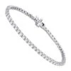 14K White Gold Round Diamond Tennis Bracelet For Women 3.55ct With 4 Prong Setting -Invicta Jewelry Store 14k round diamond tennis bracelet 355ct p 22423 wh