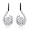 14K White Gold Swirl Diamond Earrings For Women 0.75ct 1 14K White Gold Swirl Diamond Earrings For Women 0.75ct -Invicta Jewelry Store 14k swirl diamond earrings 075ct p 22553 wh