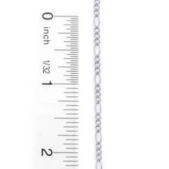 14K White Gold Figaro Chain For Men 2.5mm 22-24in 9 14K White Gold Figaro Chain For Men 2.5mm 22-24in -Invicta Jewelry Store 14k white gold figaro chain 25mm 22 24in 3