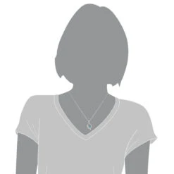 14K White Gold Ladies Blue Diamond Necklace 0.35ct La Minor 11 14K White Gold Ladies Blue Diamond Necklace 0.35ct La Minor -Invicta Jewelry Store 14k white gold ladies blue diamond necklace 035ct la minor 3