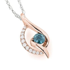 14K White Gold Ladies Blue Diamond Necklace 0.35ct La Minor 9 14K White Gold Ladies Blue Diamond Necklace 0.35ct La Minor -Invicta Jewelry Store 14k white gold ladies blue diamond necklace 035ct la minor ro