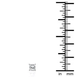 14K White Gold Princess-Cut Diamond Stud Earrings 1.5ct 11 14K White Gold Princess-Cut Diamond Stud Earrings 1.5ct -Invicta Jewelry Store 14k white gold princess cut diamond stud earrings 15ct p 26 ruler