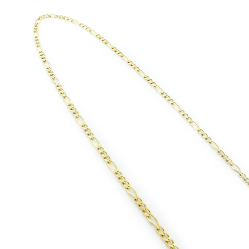 Men's 14K Yellow Gold Figaro Chain 2.5mm 22-24in 4 Men's 14K Yellow Gold Figaro Chain 2.5mm 22-24in - Image 2