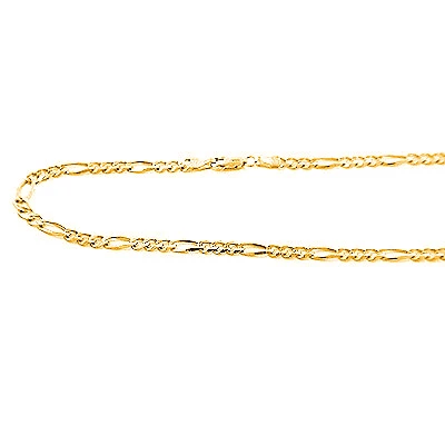 14K Yellow Gold Figaro Chain Item 4mm 20in - 40in 3 14K Yellow Gold Figaro Chain Item 4mm 20in - 40in