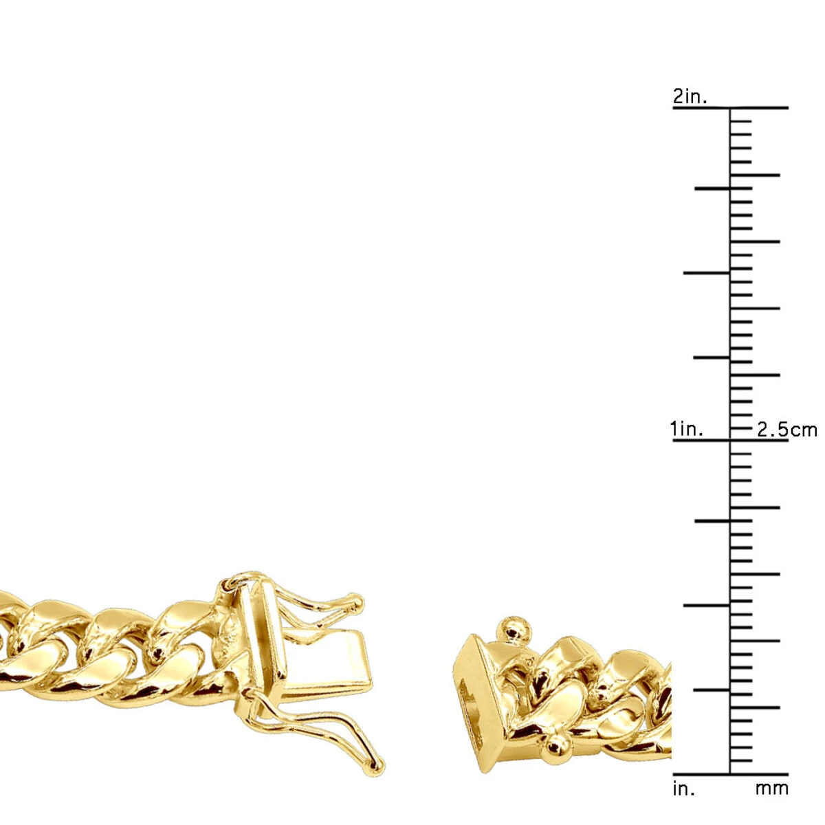 Men's 14K Yellow Gold Miami Cuban Link Curb Chain 8mm Wide 22in-40in Long 10 Men's 14K Yellow Gold Miami Cuban Link Curb Chain 8mm Wide 22in-40in Long - Image 8