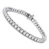 18K White Gold Inline Round Diamond Tennis Bracelet For Women 6.69ct VS Diamonds -Invicta Jewelry Store 18k gold inline round diamond tennis bracelet 669ct vs diamonds wh