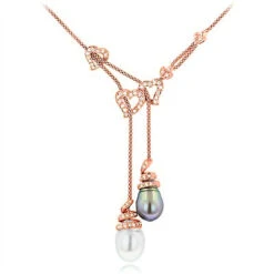 18K White Gold Pearl And Diamond Necklace Hearts 0.84ct 9 18K White Gold Pearl And Diamond Necklace Hearts 0.84ct -Invicta Jewelry Store 18k gold pearl and diamond necklace hearts 084ct p 5782 ro