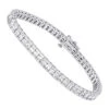18K White Gold Princess Cut Diamond Women's Tennis Bracelet 12.62ct -Invicta Jewelry Store 18k gold princess cut diamond tennis bracelet 1262ct p 257 wh