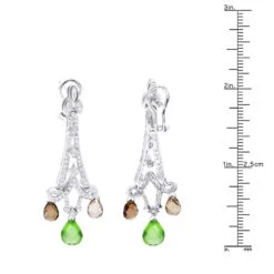 18K White Gold Peridot Diamond Chandelier Earrings 0.99ct 9 18K White Gold Peridot Diamond Chandelier Earrings 0.99ct -Invicta Jewelry Store 18k peridot diamond chandelier earrings 099ct p 22369 ruler white