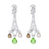 18K White Gold Peridot Diamond Chandelier Earrings 0.99ct 2 18K White Gold Peridot Diamond Chandelier Earrings 0.99ct -Invicta Jewelry Store 18k peridot diamond chandelier earrings 099ct p 22369 white