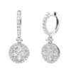 2 Carat Dangling Round Diamond Drop Earrings For Women By Luxurman 14K White Gold 1 2 Carat Dangling Round Diamond Drop Earrings For Women By Luxurman 14K White Gold -Invicta Jewelry Store 2 carat dangling round diamond drop earrings for women by luxurman 14k gold mainwh
