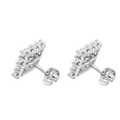 2 Carat Luxurman Square Shape Round Diamond Earrings Studs 14K White Gold 11 2 Carat Luxurman Square Shape Round Diamond Earrings Studs 14K White Gold -Invicta Jewelry Store 2 carat luxurman square shape round diamond earrings studs in 14k gold backwh