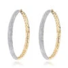 2 Inch Diamond Hoop Earrings 2.2ct 14K Yellow Gold -Invicta Jewelry Store 2 inch diamond hoop earrings 238ct 14k gold p 48284 ye
