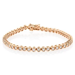 2.20 Carat Diamond Tennis Bracelet 14K Yellow Gold Bezel Set 11 2.20 Carat Diamond Tennis Bracelet 14K Yellow Gold Bezel Set -Invicta Jewelry Store 220 carat diamond tennis bracelet 14k bezel set p 22425 ro