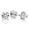 2ct Round Cut Diamond Platinum Stud Earrings -Invicta Jewelry Store 2ct round cut diamond platinum stud earrings 1