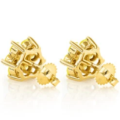 3 Carat Yellow Diamond Stud Earrings 14K Yellow Gold 10 3 Carat Yellow Diamond Stud Earrings 14K Yellow Gold -Invicta Jewelry Store 3 carat yellow diamond stud earrings 14k gold p 45520 backye