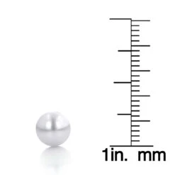 5.5-6mm 14K White Gold White Freshwater Pearl Stud Earrings 13 5.5-6mm 14K White Gold White Freshwater Pearl Stud Earrings -Invicta Jewelry Store 55 6mm 14k gold white freshwater pearl stud earrings p 5903 ruler