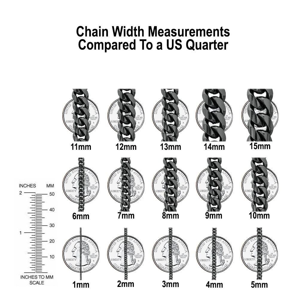 Solid 14K White Gold Franco Chain 30-40in 3.5mm 4 Solid 14K White Gold Franco Chain 30-40in 3.5mm - Image 2
