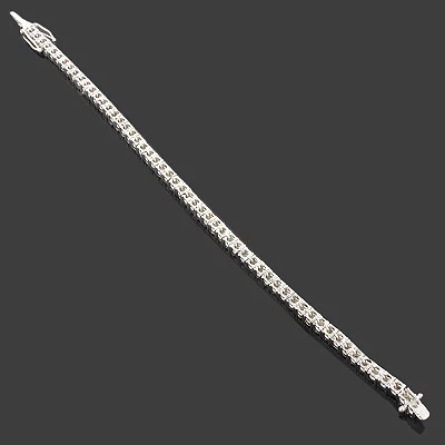 Affordable Diamond Tennis Bracelet In Sterling Silver 0.2ct 4 Affordable Diamond Tennis Bracelet In Sterling Silver 0.2ct - Image 2