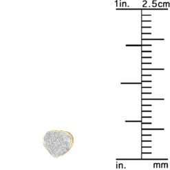 Affordable Real Diamond Heart Earrings Studs For Women & Girls 10K Yellow Gold 11 Affordable Real Diamond Heart Earrings Studs For Women & Girls 10K Yellow Gold -Invicta Jewelry Store affordable real diamond heart earrings studs for women girls solid 10k gold 501462 ruler yellow