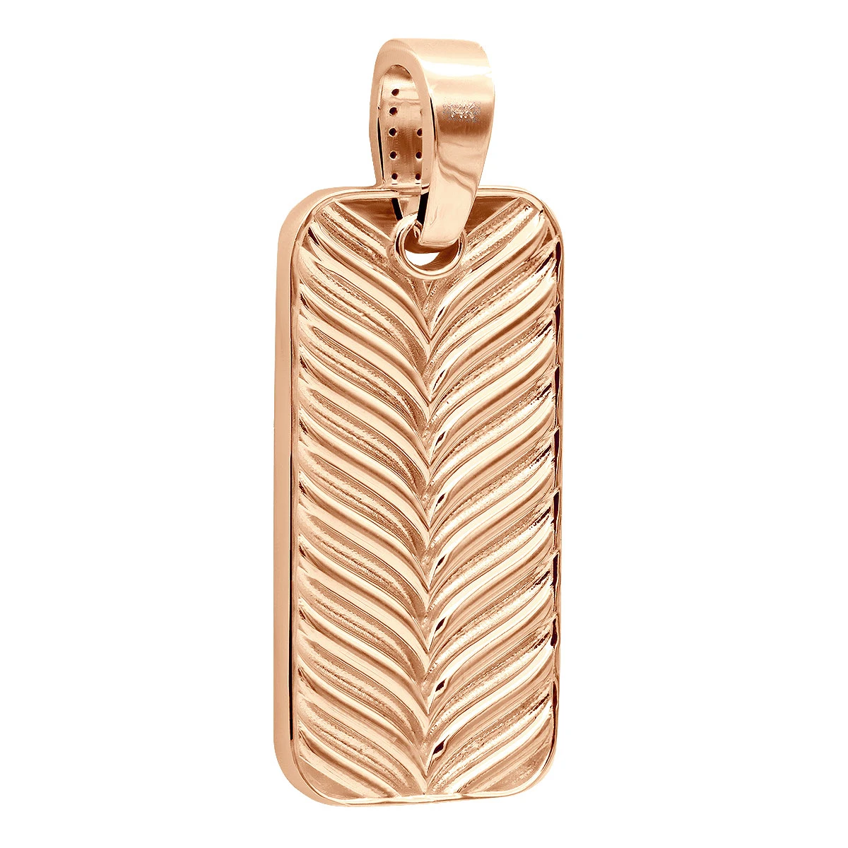 2 Inch Men's Black Diamond Dog Tag Pendant 14K White Gold 7.5ct 8 2 Inch Men's Black Diamond Dog Tag Pendant 14K White Gold 7.5ct - Image 6