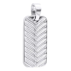 2 Inch Men's Black Diamond Dog Tag Pendant 14K White Gold 7.5ct 13 2 Inch Men's Black Diamond Dog Tag Pendant 14K White Gold 7.5ct -Invicta Jewelry Store black diamond dog tag pendant 14k 750ct p 44068 back white