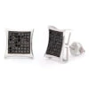 Black Diamond Earrings 0.50ct Sterling Silver 2 Black Diamond Earrings 0.50ct Sterling Silver -Invicta Jewelry Store black diamond earrings 050ct sterling silver p 44201