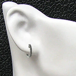 14K Black Plated Gold Black Diamond Hoop Earrings 1.74ct 7 14K Black Plated Gold Black Diamond Hoop Earrings 1.74ct -Invicta Jewelry Store black diamond jewelry 14k diamond hoop earrings 174ct p 35677bod