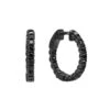 14K Black Plated Gold Black Diamond Hoop Earrings 1.93ct 1 14K Black Plated Gold Black Diamond Hoop Earrings 1.93ct -Invicta Jewelry Store black diamond jewelry 14k diamond hoop earrings 193ct p 35678 bl