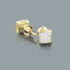 Pave Diamond 10K Yellow Gold Earrings 0.06CT 1 Pave Diamond 10K Yellow Gold Earrings 0.06CT -Invicta Jewelry Store cheap diamond earrings 006ct 10k gold 1