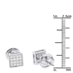 Classic Diamond Stud Earrings 0.11ct 10K White Gold 11 Classic Diamond Stud Earrings 0.11ct 10K White Gold -Invicta Jewelry Store classic diamond stud earrings 011ct 10k gold rulerwh