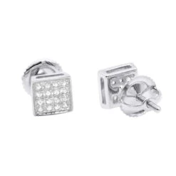 Classic Diamond Stud Earrings 0.11ct 10K White Gold