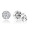 Designer 14K White Gold Cluster Diamond Stud Earrings 0.43ct 2 Designer 14K White Gold Cluster Diamond Stud Earrings 0.43ct -Invicta Jewelry Store designer 14k cluster diamond stud earrings 056ct p 6746 wh
