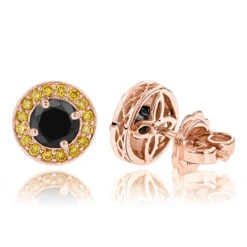 Designer 14K Yellow Gold Yellow Black Diamond Stud Earrings 1.92ct 10 Designer 14K Yellow Gold Yellow Black Diamond Stud Earrings 1.92ct -Invicta Jewelry Store designer 14k yellow black diamond stud earrings 192ct p 48235 ro