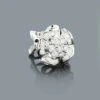 Designer Diamond Cluster Earring 14K White Gold 0.59ct -Invicta Jewelry Store designer diamond cluster earring 14k gold 059ct p 46717