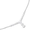 18K White Gold Designer Diamond Flower Necklace For Women 7.10ct