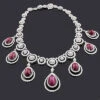 Designer Gemstone & Diamond Ruby Necklace 18K White Gold 36.26ct 74.83 1 Designer Gemstone & Diamond Ruby Necklace 18K White Gold 36.26ct 74.83 -Invicta Jewelry Store designer gemstone necklaces diamond ruby necklace 18k 3626ct 7483 p 46663
