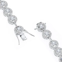 Designer 18K White Gold Diamond Bracelet For Women 6ct By Luxurman -Invicta Jewelry Store designer jewelry 18k gold diamond bracelet for women 6ct by luxurman backwh