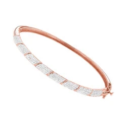 Designer Luxurman 14K White Gold Pave Diamond Bangle Bracelet For Women 1.25ct 11 Designer Luxurman 14K White Gold Pave Diamond Bangle Bracelet For Women 1.25ct -Invicta Jewelry Store designer luxurman 14k gold pave diamond bangle bracelet for women 125ct ro