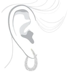 Designer Pave Diamond Teardrop Hoop Earrings For Women 14K Yellow Gold 1.8ct -Invicta Jewelry Store designer pave diamond teardrop hoop earrings for women in 14k gold 05ct 803216 bodye